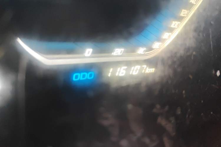 Used SRM New Energy Xiaohaishi EV 2021 Standard Model Odometer Close Up