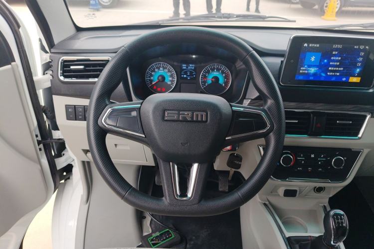 Used SRM New Haishi X30L 2025 1.5L Wealth Edition Minibus 5/6/7 Seats No Air Conditioning Double Doors Steering Wheel
