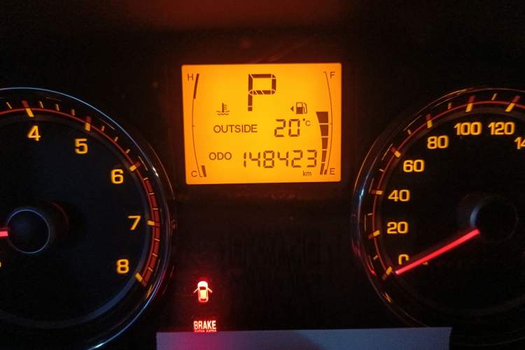 Used SsangYong Korando 2013 2.0L Gasoline Two-Wheel Drive Automatic Luxury Navigation Edition Odometer Close Up