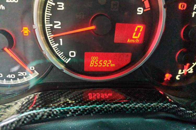 Used Subaru BRZ 2013 2.0i Manual Luxury Model Odometer Close Up