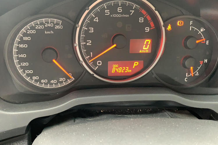 Used Subaru BRZ 2013 2.0i Automatic Luxury Model Odometer Close Up