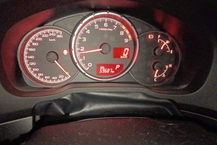 Used Subaru BRZ 2013 2.0i Automatic Luxury Model Odometer Close Up