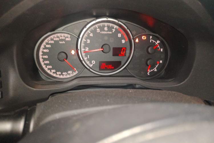 Used Subaru BRZ 2015 2.0i Manual Model Odometer Close Up
