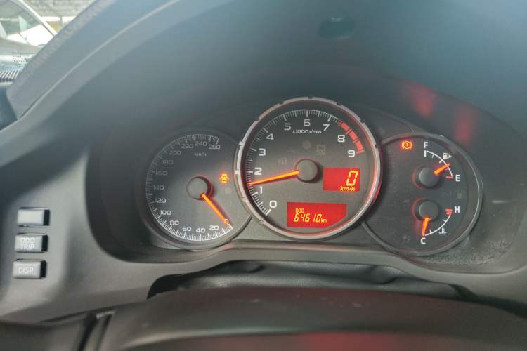 Used Subaru BRZ 2015 2.0i Manual Model Odometer Close Up