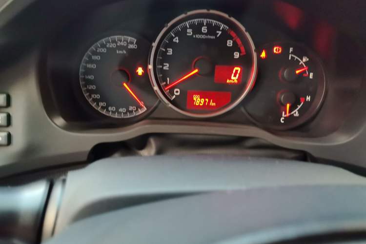 Used Subaru BRZ 2015 2.0i Manual Model Odometer Close Up