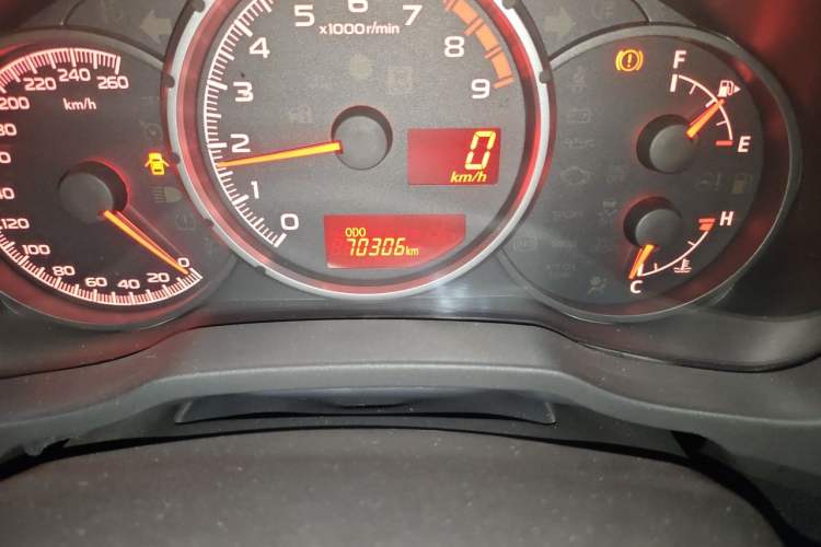 Used Subaru BRZ 2015 2.0i Manual Model Odometer Close Up