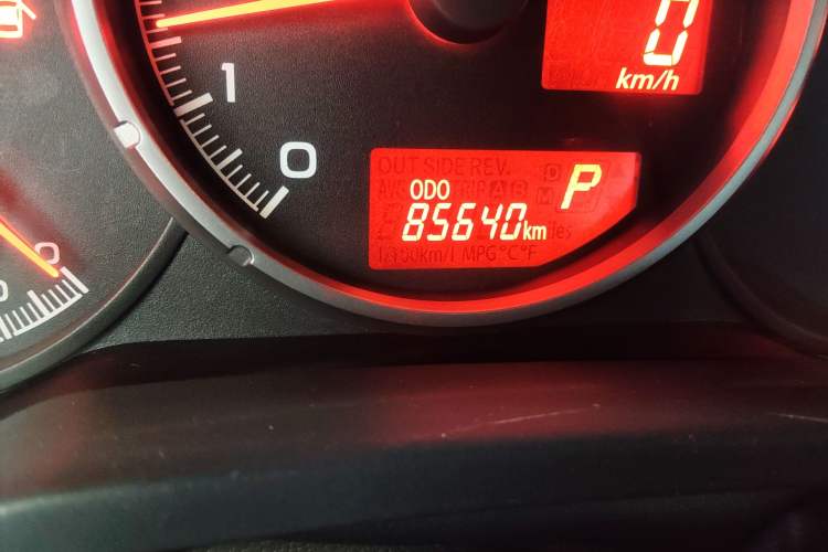 Used Subaru BRZ 2015 2.0i Automatic Model Odometer Close Up