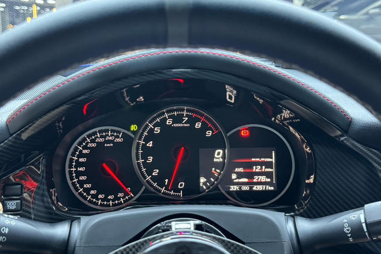 Used Subaru BRZ 2017 2.0i Manual Type-RS Edition Odometer Close Up