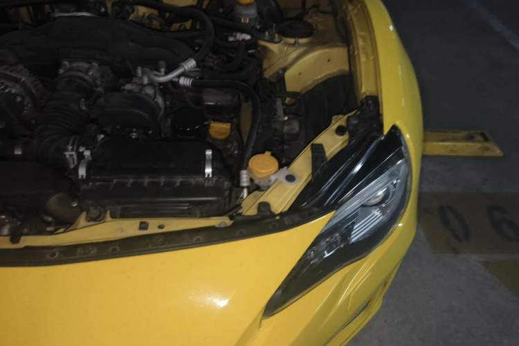 Used Subaru BRZ 2017 2.0i Automatic Type-RS Yellow Special Edition Engine Bay Left