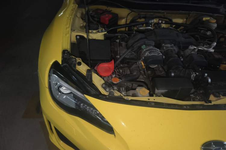 Used Subaru BRZ 2017 2.0i Automatic Type-RS Yellow Special Edition Engine Bay Right