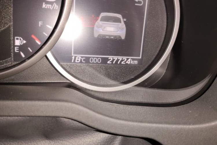 Used Subaru BRZ 2020 2.0L Manual Type-RS Edition Odometer Close Up