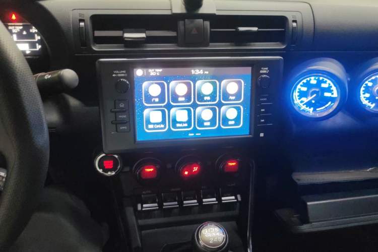 Used Subaru BRZ 2022 2.4L Manual Version Audio And AC Panel