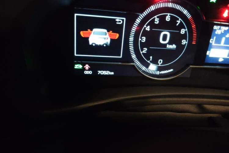 Used Subaru BRZ 2022 2.4L Manual Version Odometer Close Up