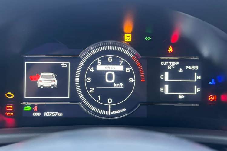 Used Subaru BRZ 2022 2.4L Manual Version Odometer Close Up