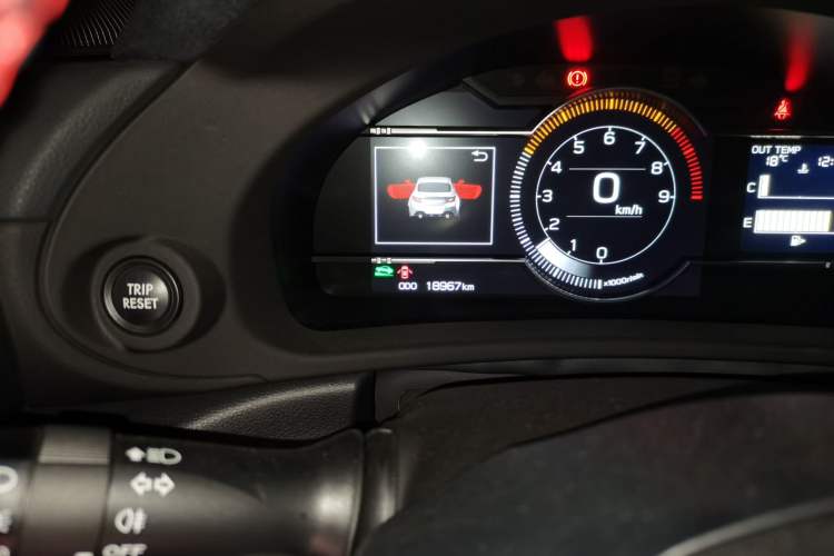 Used Subaru BRZ 2022 2.4L Manual Version Odometer Close Up