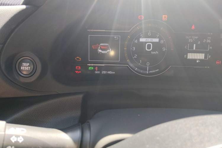 Used Subaru BRZ 2022 2.4L Manual Version Odometer Close Up