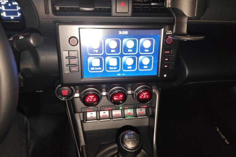 Used Subaru BRZ 2022 2.4L Manual Version Audio And AC Panel