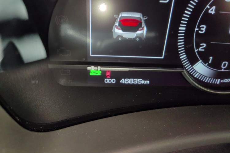 Used Subaru BRZ 2022 2.4L Manual Version Odometer Close Up