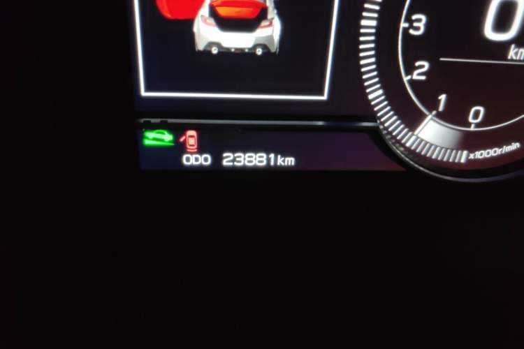 Used Subaru BRZ 2022 2.4L Manual Version Odometer Close Up