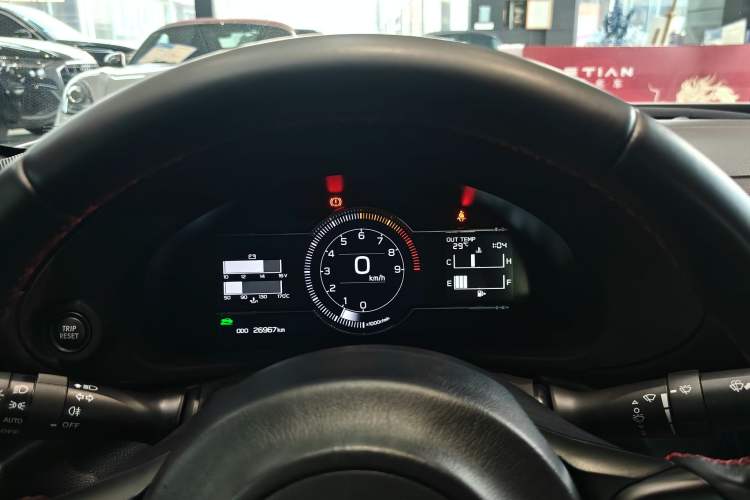 Used Subaru BRZ 2022 2.4L Manual Version Odometer Close Up