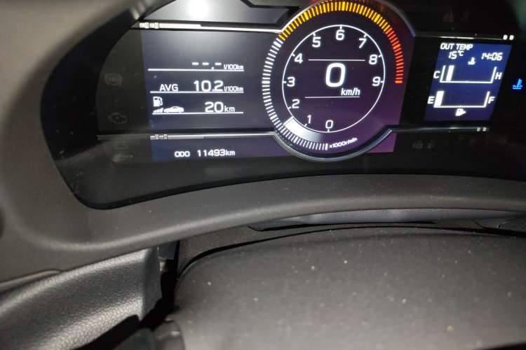 Used Subaru BRZ 2022 2.4L Manual Version Odometer Close Up