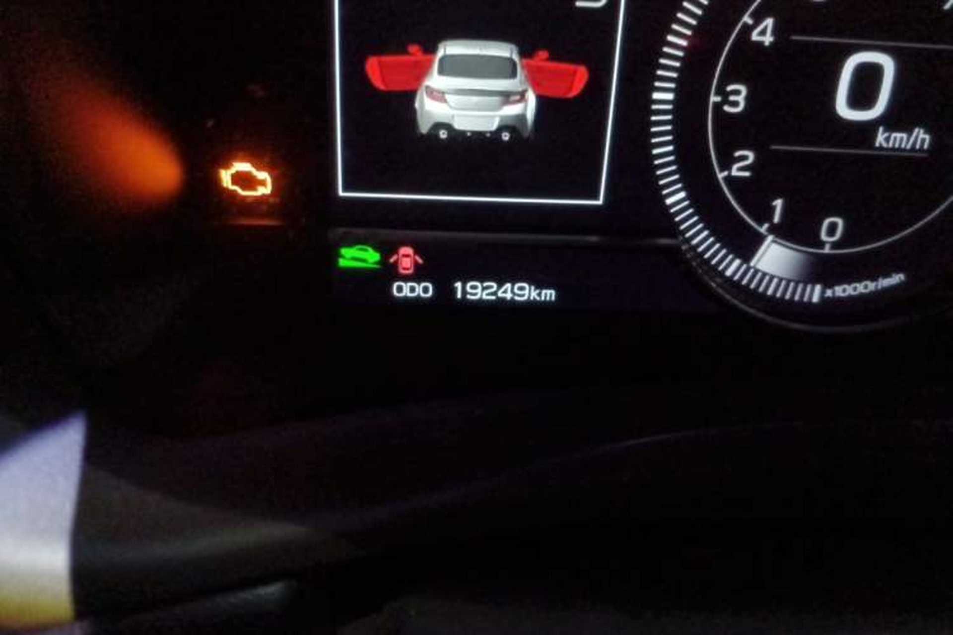 Used Subaru BRZ 2022 2.4L Manual Version Odometer Close Up