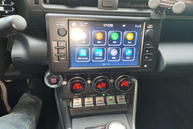 Used Subaru BRZ 2022 2.4L Manual Version Audio And AC Panel