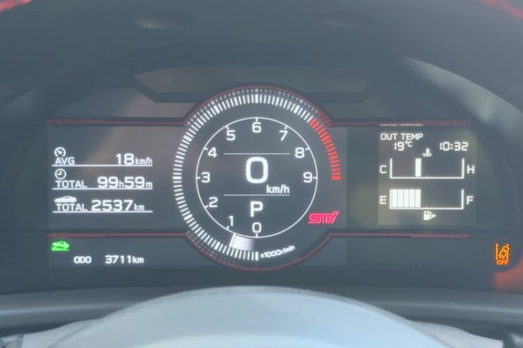 Used Subaru BRZ 2025 2.4L Automatic Version with EyeSight STI Sport Odometer Close Up
