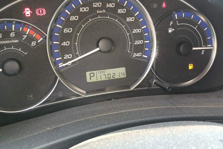 Used Subaru Forester 2008 2.0X Comfort Edition Odometer Close Up