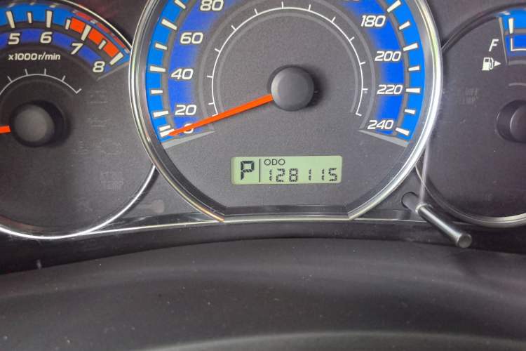 Used Subaru Forester 2008 2.5XT Automatic Luxury Edition Odometer Close Up