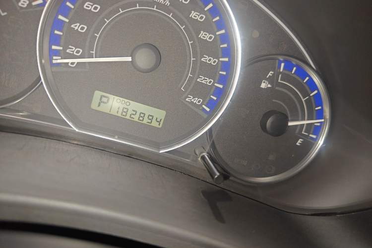 Used Subaru Forester 2009 2.5XS Automatic Luxury Edition Odometer Close Up