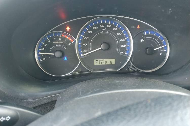 Used Subaru Forester 2009 2.5XS Automatic Luxury Edition Odometer Close Up