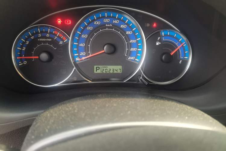 Used Subaru Forester 2009 2.5XS Automatic Luxury Edition Odometer Close Up