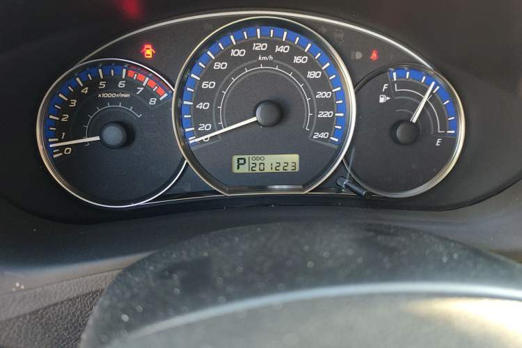 Used Subaru Forester 2010 2.5XS Automatic Luxury Edition Odometer Close Up