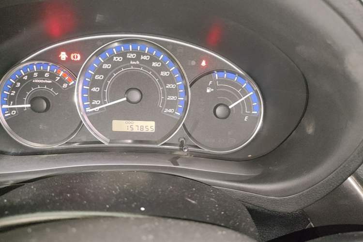 Used Subaru Forester 2010 2.0 XS Manual Deluxe Edition Odometer Close Up