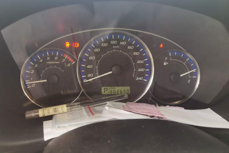 Used Subaru Forester 2010 2.0XS Luxury Navigation Edition Odometer Close Up