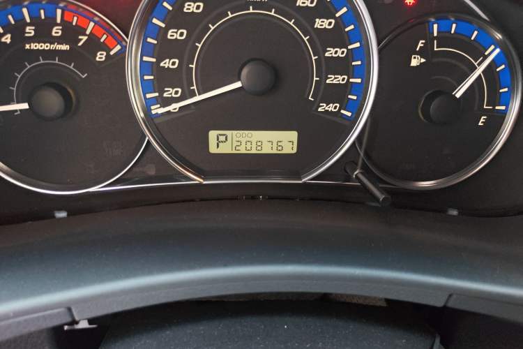 Used Subaru Forester 2010 2.5XS Automatic Luxury Edition Odometer Close Up