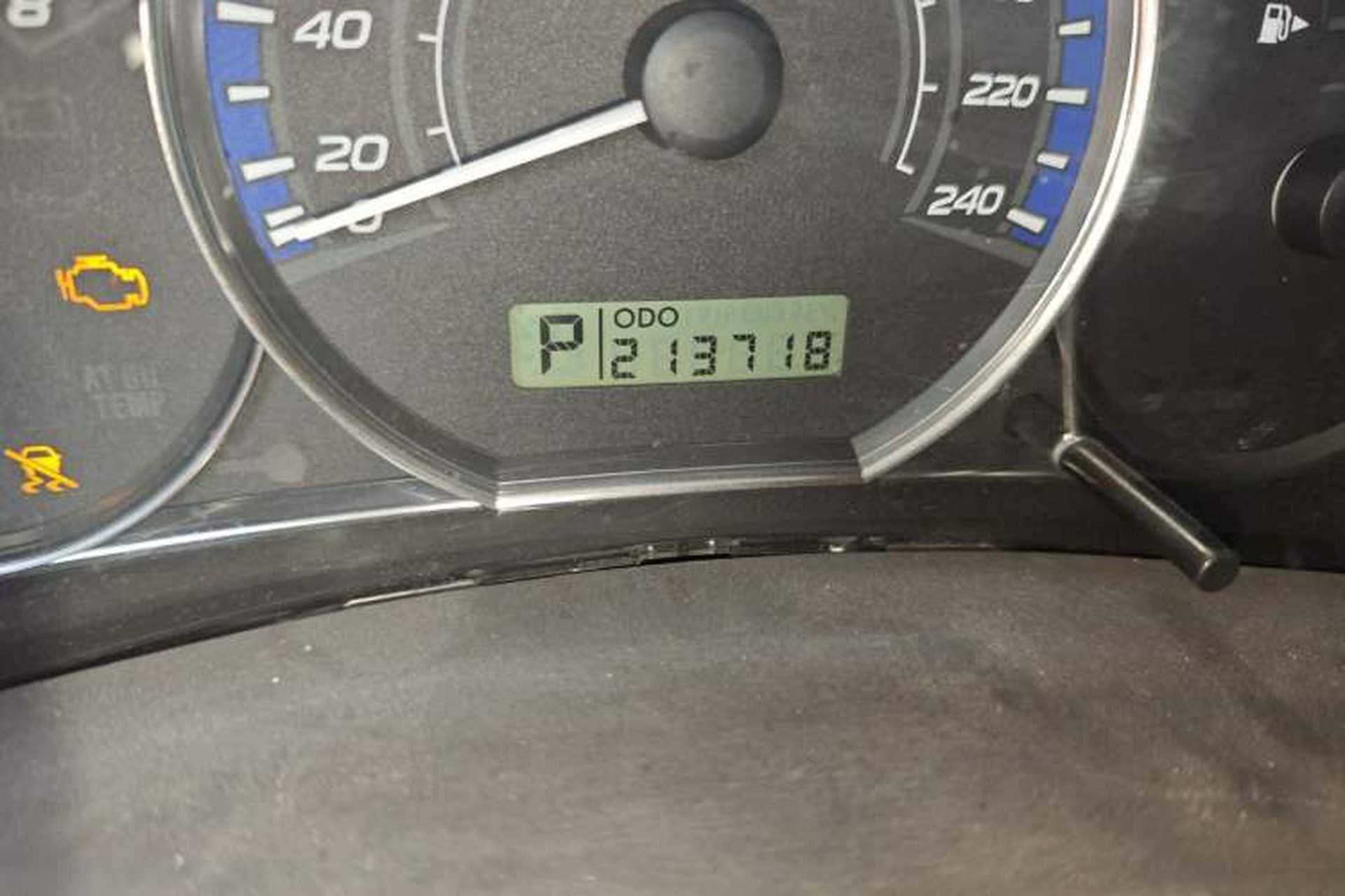 Used Subaru Forester 2010 2.5XS Automatic Luxury Edition Odometer Close Up