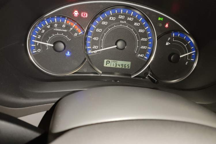 Used Subaru Forester 2010 2.5XS Automatic Luxury Edition Odometer Close Up