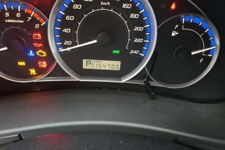 Used Subaru Forester 2011 2.5XS Automatic Luxury Edition Odometer Close Up