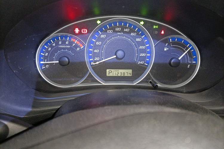 Used Subaru Forester 2011 2.5XS Automatic Luxury Edition Odometer Close Up