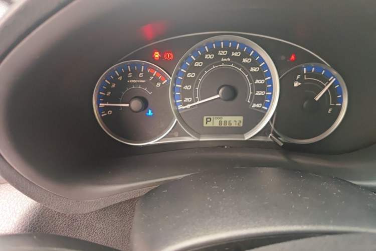 Used Subaru Forester 2011 2.5XS Automatic Luxury Edition Odometer Close Up