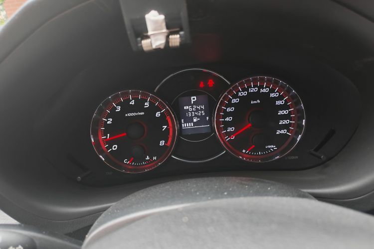 Used Subaru Forester  Odometer Close Up
