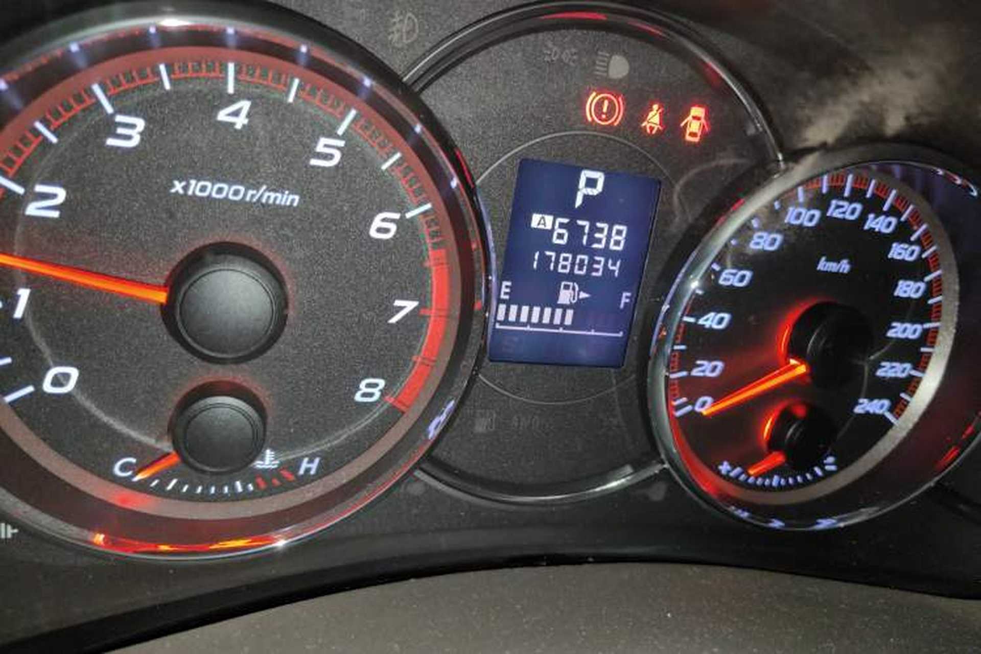 Used Subaru Forester 2011 2.5XS Automatic Luxury Edition Odometer Close Up