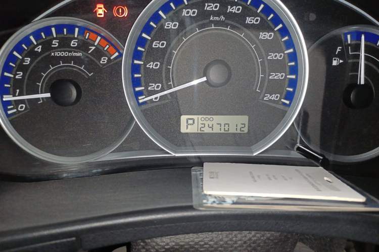 Used Subaru Forester 2011 2.5XS Automatic Luxury Edition Odometer Close Up