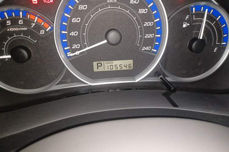 Used Subaru Forester 2011 2.5XS Automatic Luxury Edition Odometer Close Up