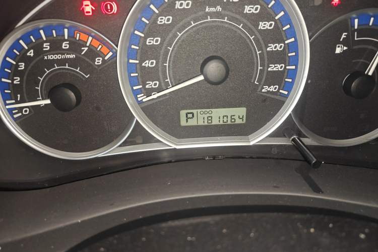 Used Subaru Forester 2011 2.5XS Automatic Luxury Edition Odometer Close Up