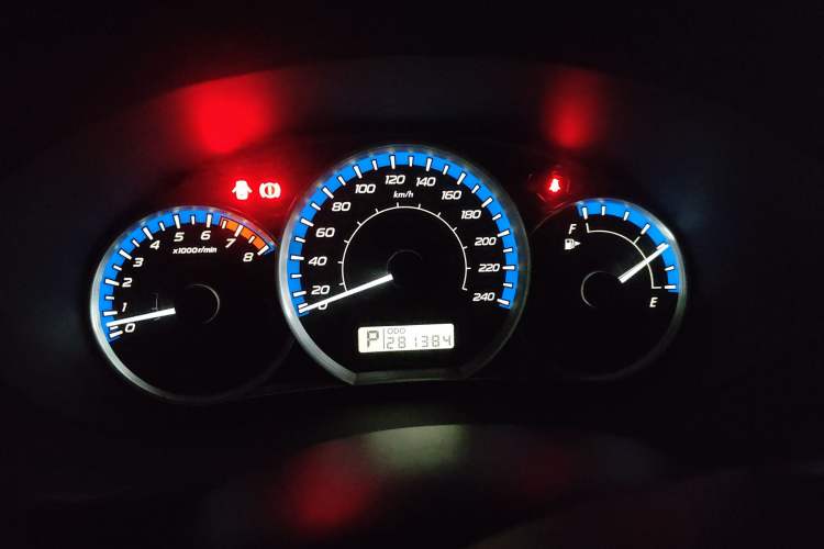 Used Subaru Forester 2011 2.5XS Automatic Luxury Edition Odometer Close Up