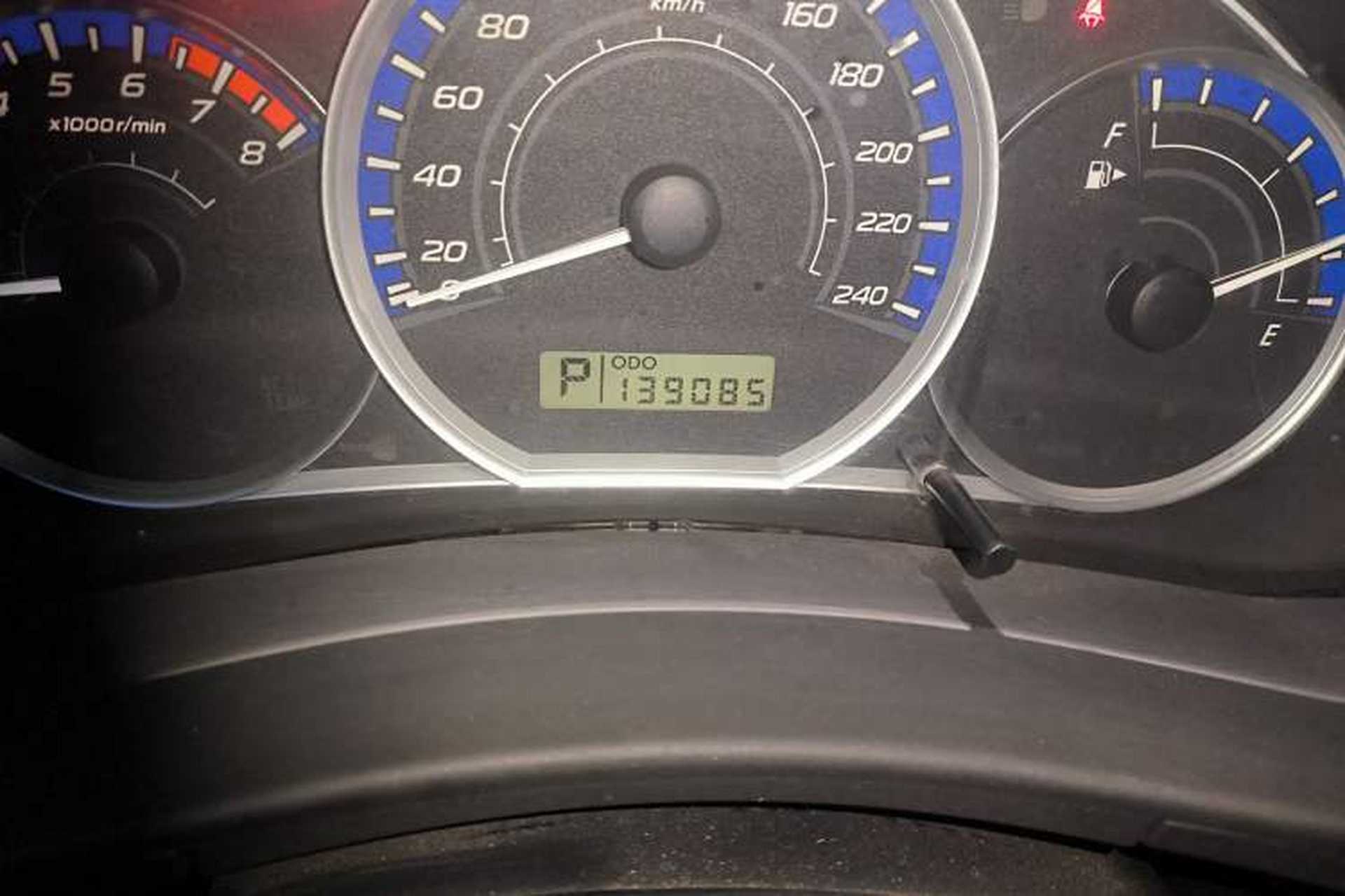 Used Subaru Forester 2011 2.5XS Automatic Luxury Edition Odometer Close Up