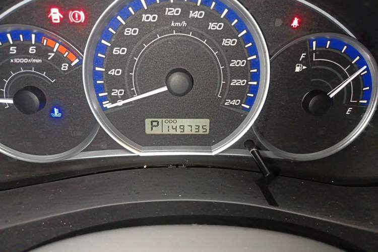 Used Subaru Forester 2011 2.5XS Automatic Luxury Edition Odometer Close Up